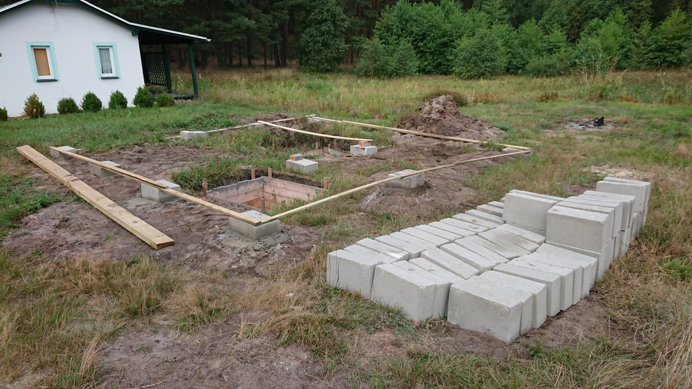 Foundations (before concrete was poured)