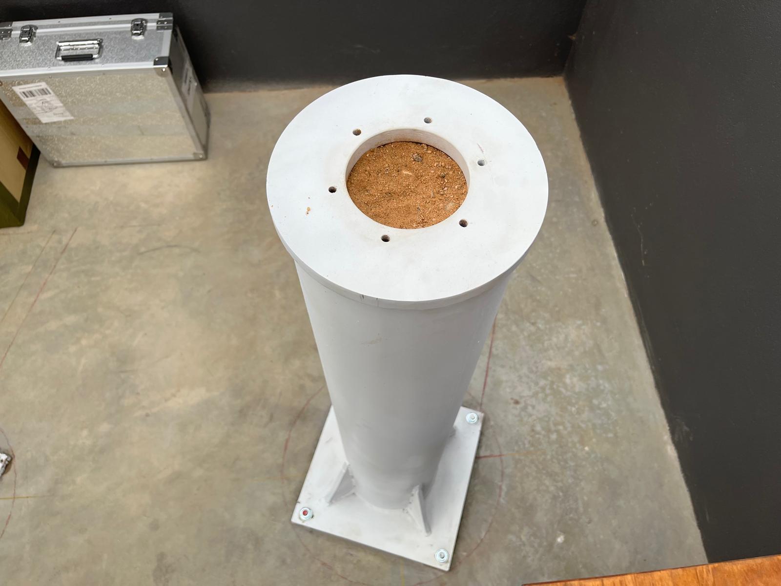 Our observatory box with piers